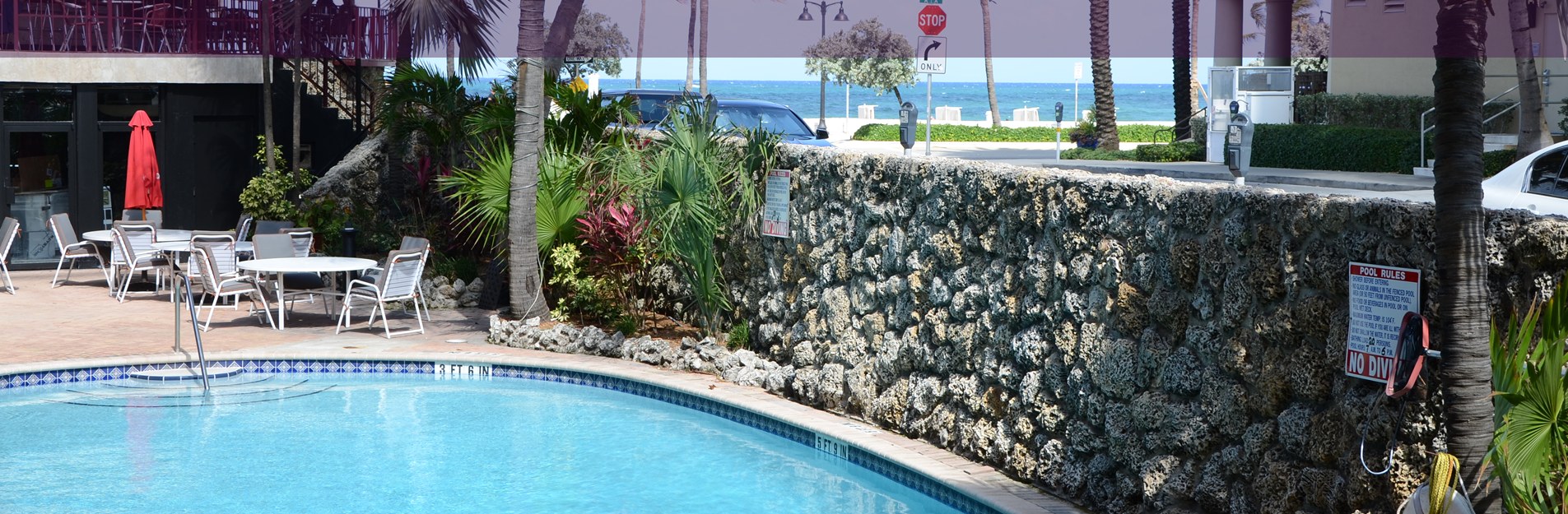 Seaclub Resort Pool and Ocean View